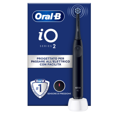 "Experience Unmatched Cleanliness with iO2 Series Electric Toothbrush - Night Black (SKU: 8700216612272)"
